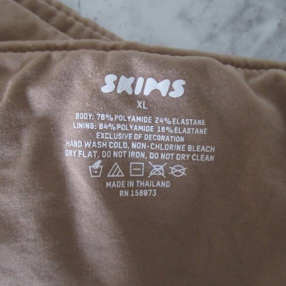 Skims Bandeau Bra XL Beige Tan Bralette Strapless - Picture 2 of 3